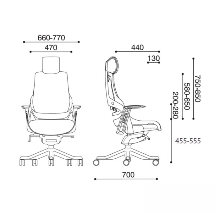 Ergonoomiline kontoritool Wau ERGO S - Image 3